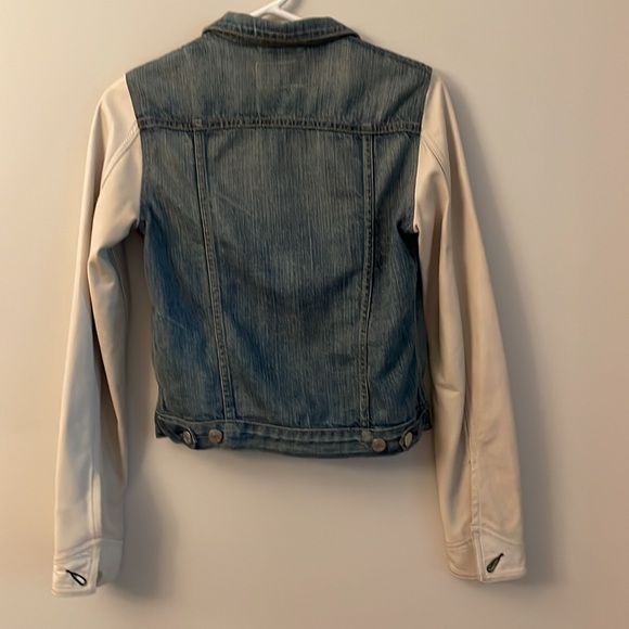 Rag & Bone denim jacket with leather sleeves - Picture 8 of 10